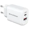 Зарядний пристрій Armorstandart 1xUSB-C + 1xUSB 25W GaN white (ARM89532)