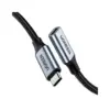 Дата кабель Ugreen USB-C M/F 1.0m 5A 10Gbps USB 3.1 black (30205)