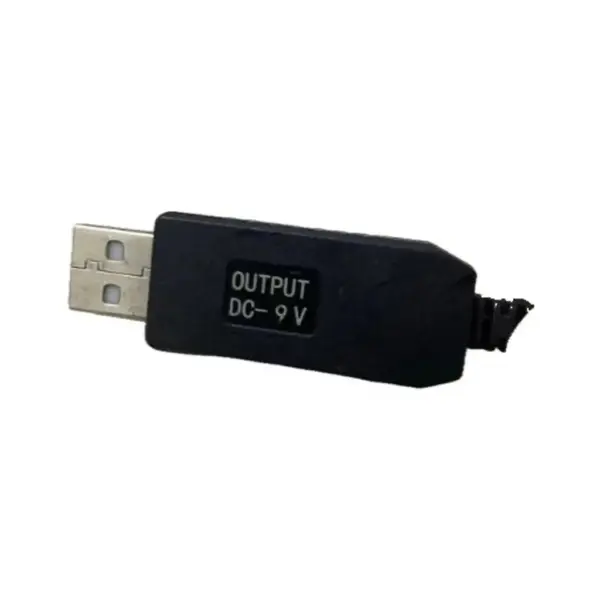 Кабель живлення USB to DC 5.5x2.1mm 9V 1.0m black Power Boost (1070990)