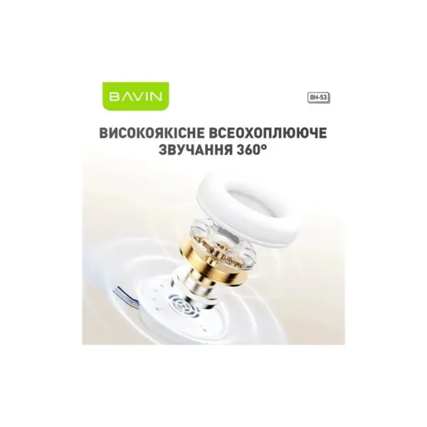Навушники BAVIN BH-53 Hi-Res RGB LIGHT Black (HB-BH-53 BK)