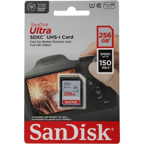 Карта пам'яті SanDisk 256GB SDXC class 10 UHS-I Ultra (SDSDUNC-256G-GN6IN) Карта пам'яті SanDisk 256GB SDXC class 10 UHS-I Ultra (SDSDUNC-256G-GN6IN)