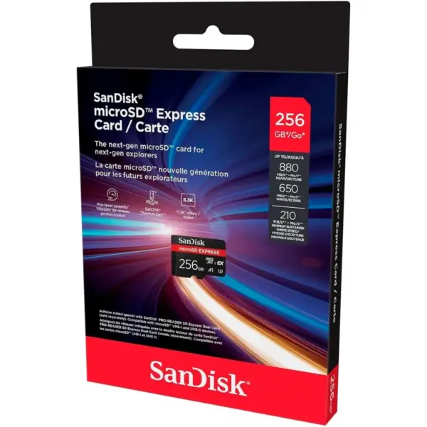 Карта пам'яті SanDisk 256GB microSDXC class 10 UHS-I U3 A1 Express (SDSQXFN-256G-GN4NN)