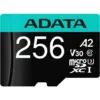 Карта пам'яті ADATA 256GB microSD class 10 UHS-I U3 V30 A2 Premier Pro SD 6.0 (AUSDX256GUI3V30SA2-RA1)