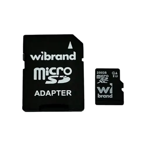 Карта пам'яті Wibrand 256GB microSD class 10 UHS-I U3 (WICDHU3/256GB-A)