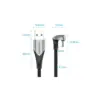 Дата кабель USB 2.0 AM to USB-C 1.5m 66W 180° U-Shaped aluminum alloy Vention (COHHG)