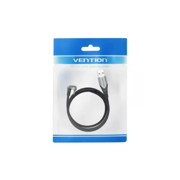 Дата кабель USB 2.0 AM to USB-C 1.5m 66W 180° U-Shaped aluminum alloy Vention (COHHG)