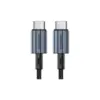 Дата кабель USB-C to USB-C 1.2m 60W braided black Choetech (XCC-1014)