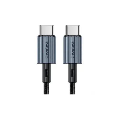 Дата кабель USB-C to USB-C 1.2m 60W braided black Choetech (XCC-1014)