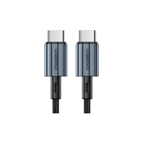 Дата кабель USB-C to USB-C 1.2m 60W braided black Choetech (XCC-1014)