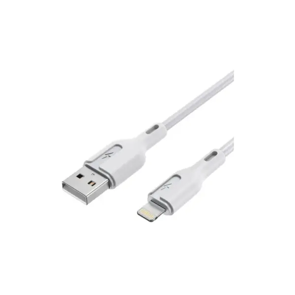 Дата кабель USB 2.0 AM to Lightning 1.0m 2.4A white Choetech (XAL-0003-WH-V2)