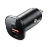 Зарядний пристрій Acefast 1xUSB-C PD20W + 1xUSB QC3.0 18W car adapter metal (6974316280330)