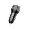 Зарядний пристрій BOROFONE 1xUSB-C PD30W + 1xUSB QC3.0 48W car adapter black (6941991101175)