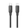 Дата кабель USB-C to Lightning 1.0m PD30W TPE embossed black ColorWay (CW-CBPDCL101-BK)