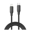 Дата кабель USB-C to Lightning 1.0m PD30W TPE embossed black ColorWay (CW-CBPDCL101-BK)