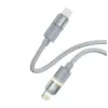 Дата кабель USB-C to Lightning 1.0m PD30W warm light gray ColorWay (CW-CBPDCL092-GR)
