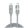 Дата кабель USB-C to Lightning 1.0m PD30W warm light gray ColorWay (CW-CBPDCL092-GR)