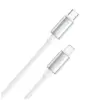 Дата кабель USB-C to Lightning 1.0m PD30W zinc alloy braided white ColorWay (CW-CBPDCL098-WT)