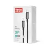 Дата кабель USB-C to Lightning 2.0m PD30W zinc alloy braided black ColorWay (CW-CBPDCL099-BK)