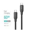 Дата кабель USB-C to USB-C 1.0m 3A 60W TPE embossed black ColorWay (CW-CBPDCC101-BK) Дата кабель USB-C to USB-C 1.0m 3A 60W TPE embossed black ColorWay (CW-CBPDCC101-BK)