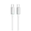 Дата кабель USB-C to USB-C 1.0m 5A 100W zinc alloy braided white ColorWay (CW-CBPDCC098-WT) Дата кабель USB-C to USB-C 1.0m 5A 100W zinc alloy braided white ColorWay (CW-CBPDCC098-WT)