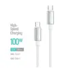 Дата кабель USB-C to USB-C 1.0m 5A 100W zinc alloy braided white ColorWay (CW-CBPDCC098-WT) Дата кабель USB-C to USB-C 1.0m 5A 100W zinc alloy braided white ColorWay (CW-CBPDCC098-WT)