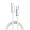 Дата кабель USB-C to USB-C 1.0m 5A 100W zinc alloy braided white ColorWay (CW-CBPDCC098-WT) Дата кабель USB-C to USB-C 1.0m 5A 100W zinc alloy braided white ColorWay (CW-CBPDCC098-WT)