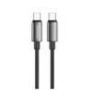Дата кабель USB-C to USB-C 2.0m 5A 100W zinc alloy braided black ColorWay (CW-CBPDCC099-BK) Дата кабель USB-C to USB-C 2.0m 5A 100W zinc alloy braided black ColorWay (CW-CBPDCC099-BK)