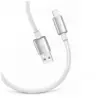 Дата кабель USB 2.0 AM to Lightning 2.0m 3A zinc alloy braided white ColorWay (CW-CBUL099-WT)