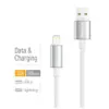Дата кабель USB 2.0 AM to Lightning 2.0m 3A zinc alloy braided white ColorWay (CW-CBUL099-WT)