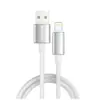 Дата кабель USB 2.0 AM to Lightning 2.0m 3A zinc alloy braided white ColorWay (CW-CBUL099-WT)