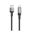 Дата кабель USB 2.0 AM to USB-C 1.0m 6A braided wire black ColorWay (CW-CBUC096-BK)