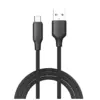 Дата кабель USB 2.0 AM to USB-C 2.0m 3A TPE embossed black ColorWay (CW-CBUC102-BK)