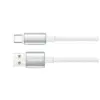 Дата кабель USB 2.0 AM to USB-C 1.0m 3A zinc alloy braided white ColorWay (CW-CBUC098-WT)