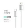 Дата кабель USB 2.0 AM to USB-C 1.0m 3A zinc alloy braided white ColorWay (CW-CBUC098-WT)