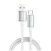 Дата кабель USB 2.0 AM to USB-C 1.0m 3A zinc alloy braided white ColorWay (CW-CBUC098-WT)