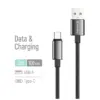 Дата кабель USB 2.0 AM to USB-C 1.0m 3A zinc alloy braided black ColorWay (CW-CBUC098-BK)