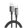 Дата кабель USB 2.0 AM to USB-C 1.0m 3A zinc alloy braided black ColorWay (CW-CBUC098-BK)