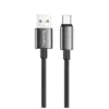 Дата кабель USB 2.0 AM to USB-C 2.0m 3A zinc alloy braided black ColorWay (CW-CBUC099-BK)