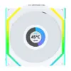 Кулер до корпусу Lian Li UNI Fan SL WIRELESS LCD 120-3, White (G99.12SLLCD1W3W.00)
