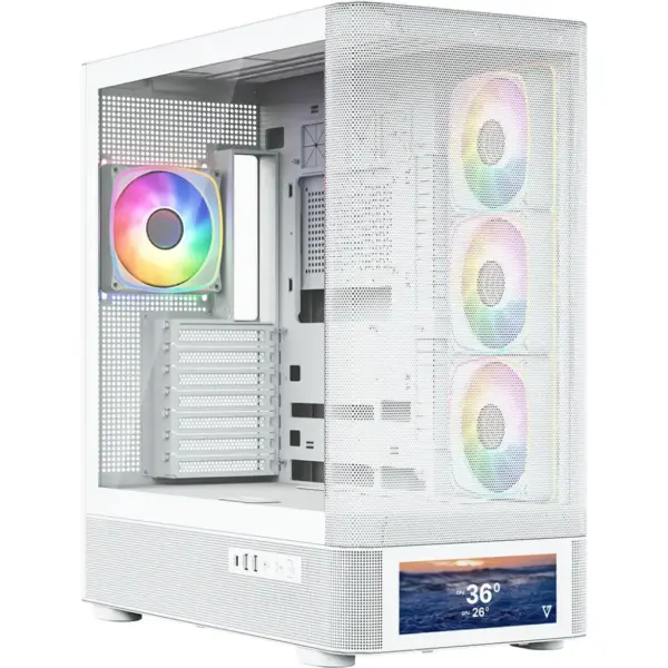 Корпус для ПК Modecom VOLCANO AQ500 ARGB LCD 6,2 (MC-A-AQ500-4FA-W) Корпус для ПК Modecom VOLCANO AQ500 ARGB LCD 6,2 (MC-A-AQ500-4FA-W)