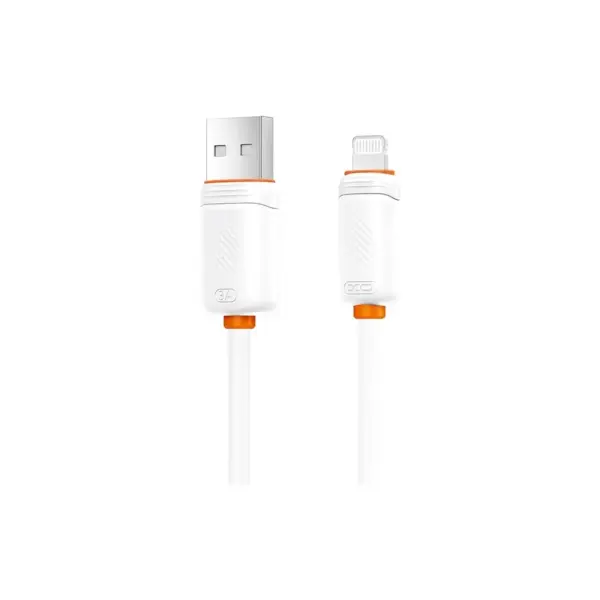 Дата кабель USB 2.0 AM to Lightning 1.0m 3A white XO (NB302-AI.white)