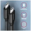 Дата кабель USB-C to USB-C 1.0m v3.2 Gen 1 PD 60W 3A black AXAGON (BUCM3-CM10AB)