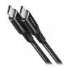 Дата кабель USB-C to USB-C 2.0m v3.2 Gen 1 PD 60W 3A black AXAGON (BUCM3-CM20AB)