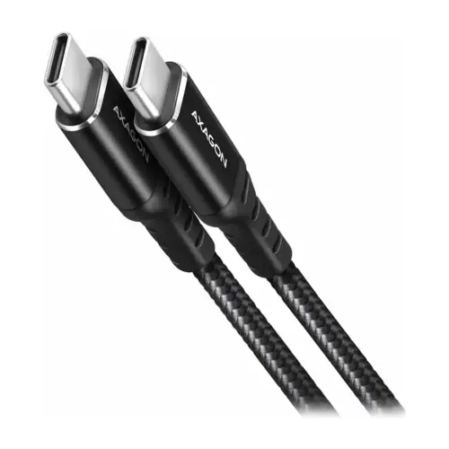 Дата кабель USB-C to USB-C 2.0m v3.2 Gen 1 PD 60W 3A black AXAGON (BUCM3-CM20AB)