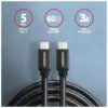 Дата кабель USB-C to USB-C 3.0m v3.2 Gen 1 PD 60W 3A black AXAGON (BUCM3-CM30AB)