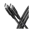 Дата кабель USB-C to USB-C 3.0m v3.2 Gen 1 PD 60W 3A black AXAGON (BUCM3-CM30AB)