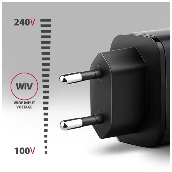 Зарядний пристрій AXAGON 1xUSB-C PD67W + 1xUSB QC4+ PPS gray (ACU-PQ67)