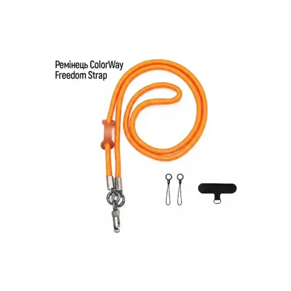 Ремінець для смартфону ColorWay Freedom Strap, orange (CW-SCFS-OG) Ремінець для смартфону ColorWay Freedom Strap, orange (CW-SCFS-OG)