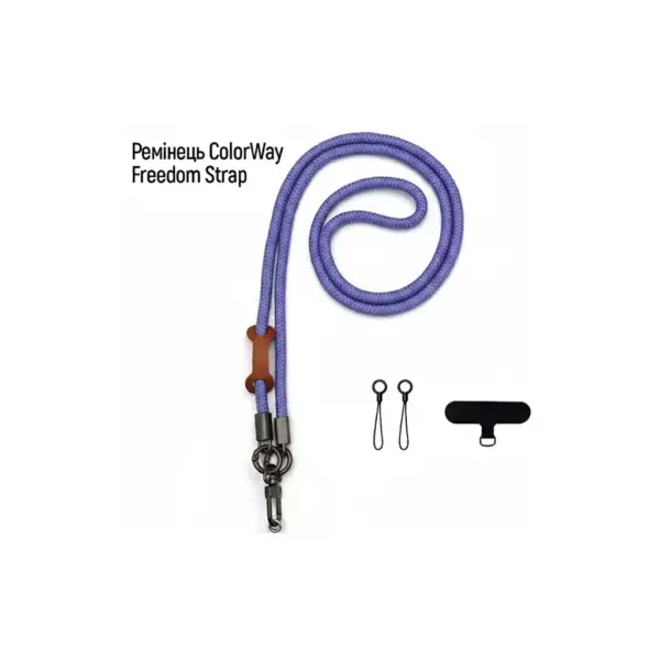 Ремінець для смартфону ColorWay Freedom Strap, violet (CW-SCFS-PL) Ремінець для смартфону ColorWay Freedom Strap, violet (CW-SCFS-PL)