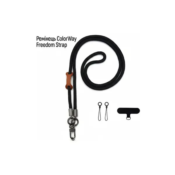 Ремінець для смартфону ColorWay Freedom Strap, black (CW-SCFS-BK)
